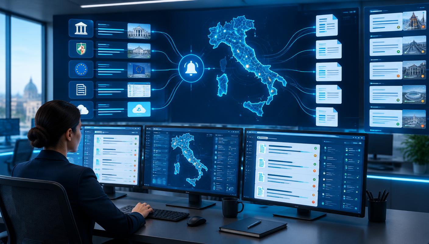 Centro di monitoraggio collega fonti e avvisi di gara italiani